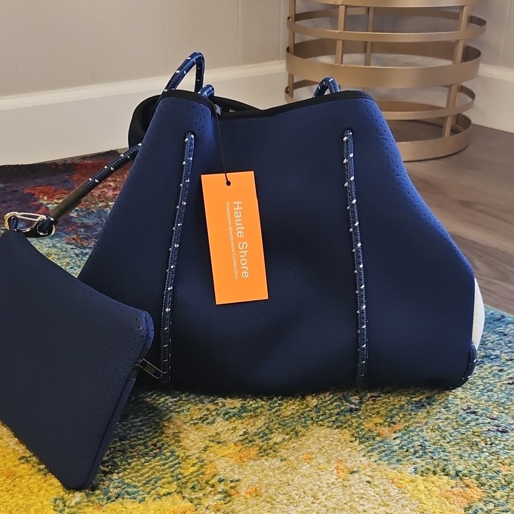 HAUTE SHORE Deep Blue Tote Bag Set